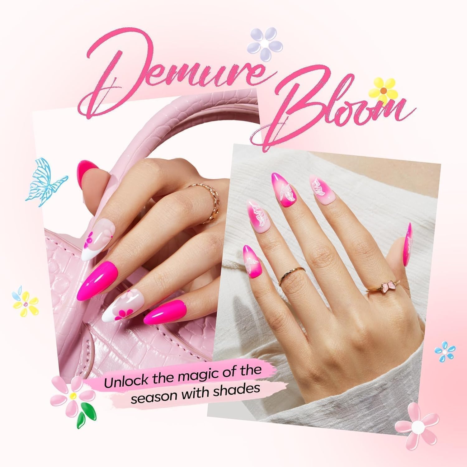 Thumbnail 1 de Modelones Pink Gel Nail Polish Set — HEMA-Free 6-Color Starter Kit