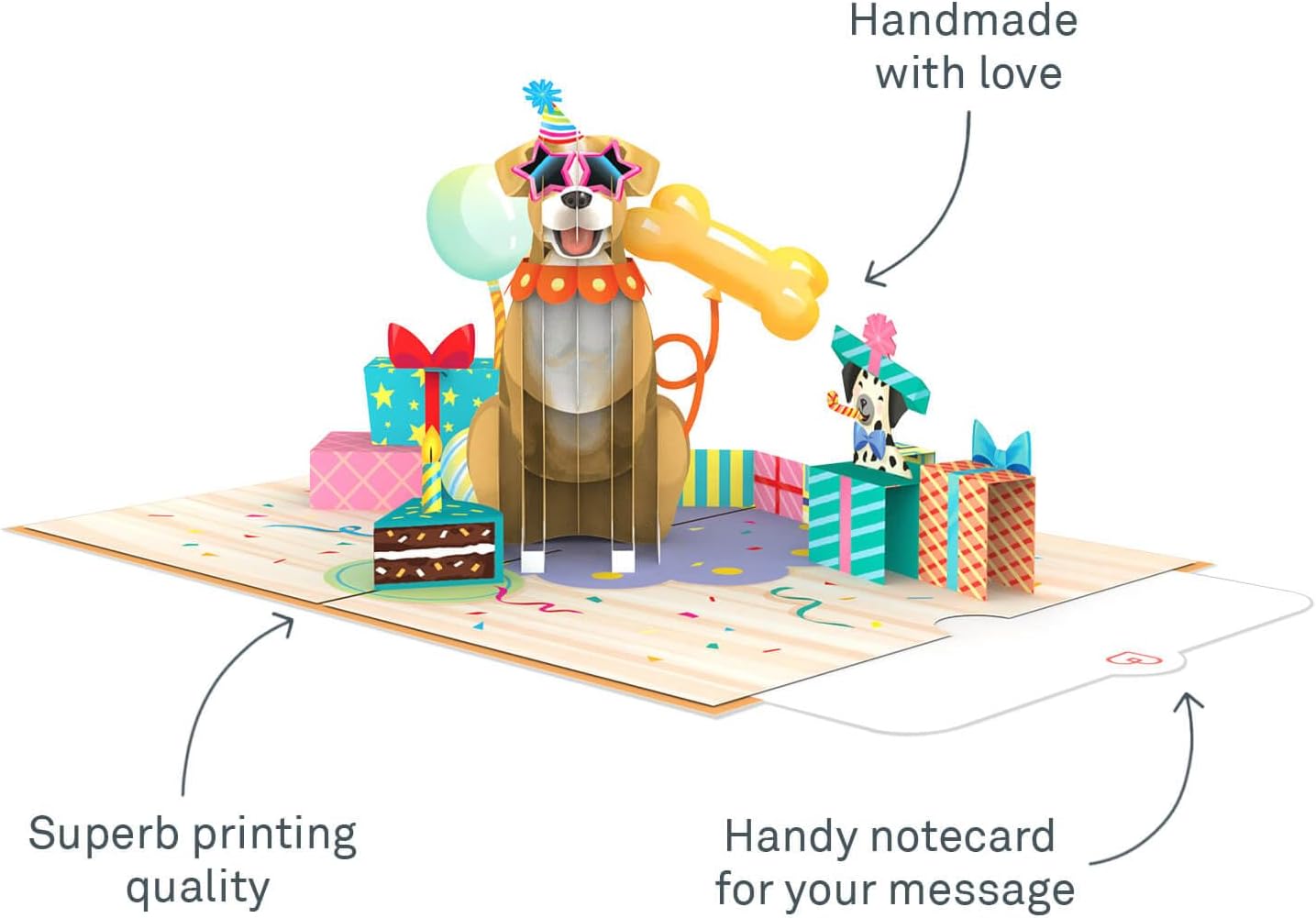 Thumbnail 1 de papercrush® Carte pop-up chien d’anniversaire 3D