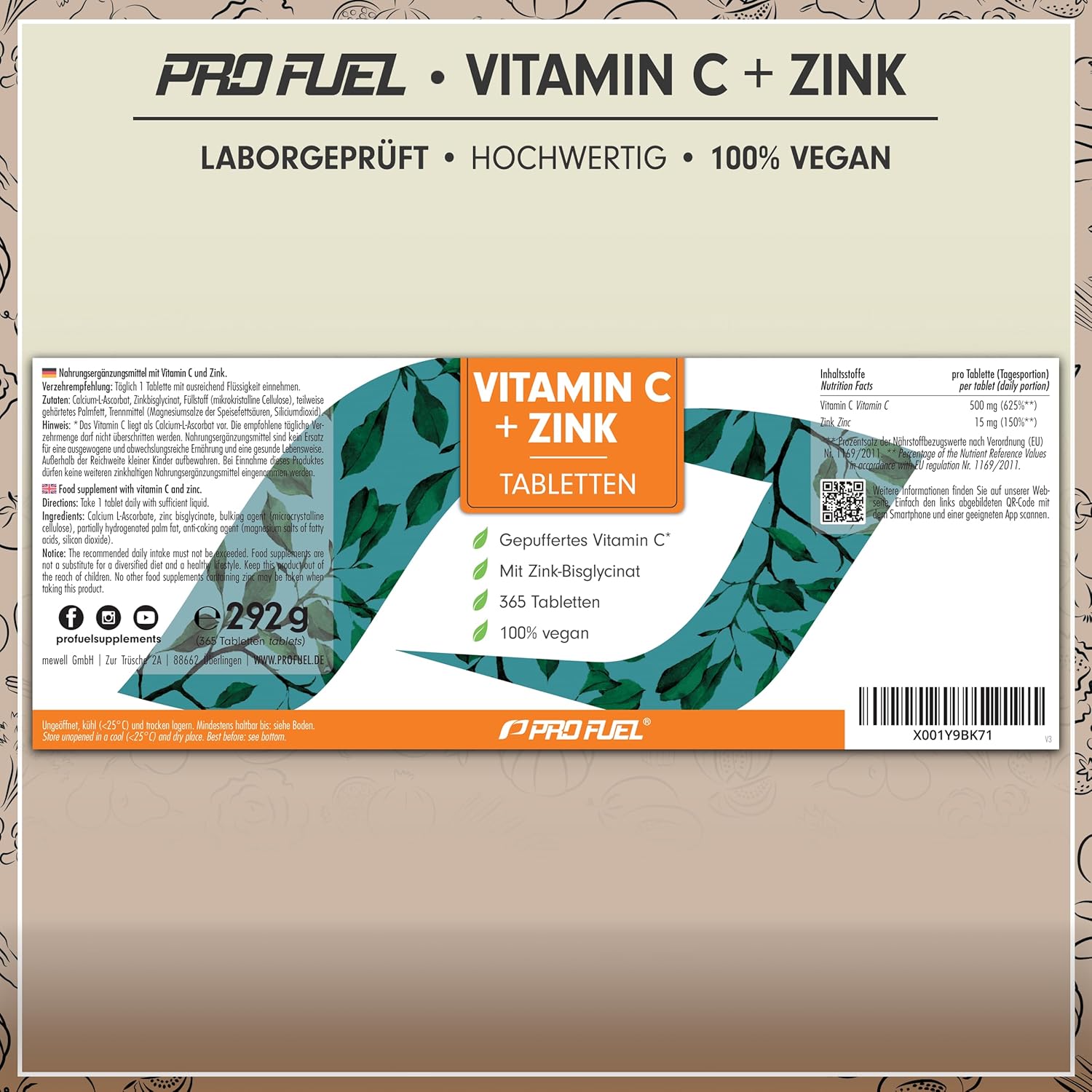 Thumbnail 5 de Vitamin C + Zink 365 Tabletten đź’Š