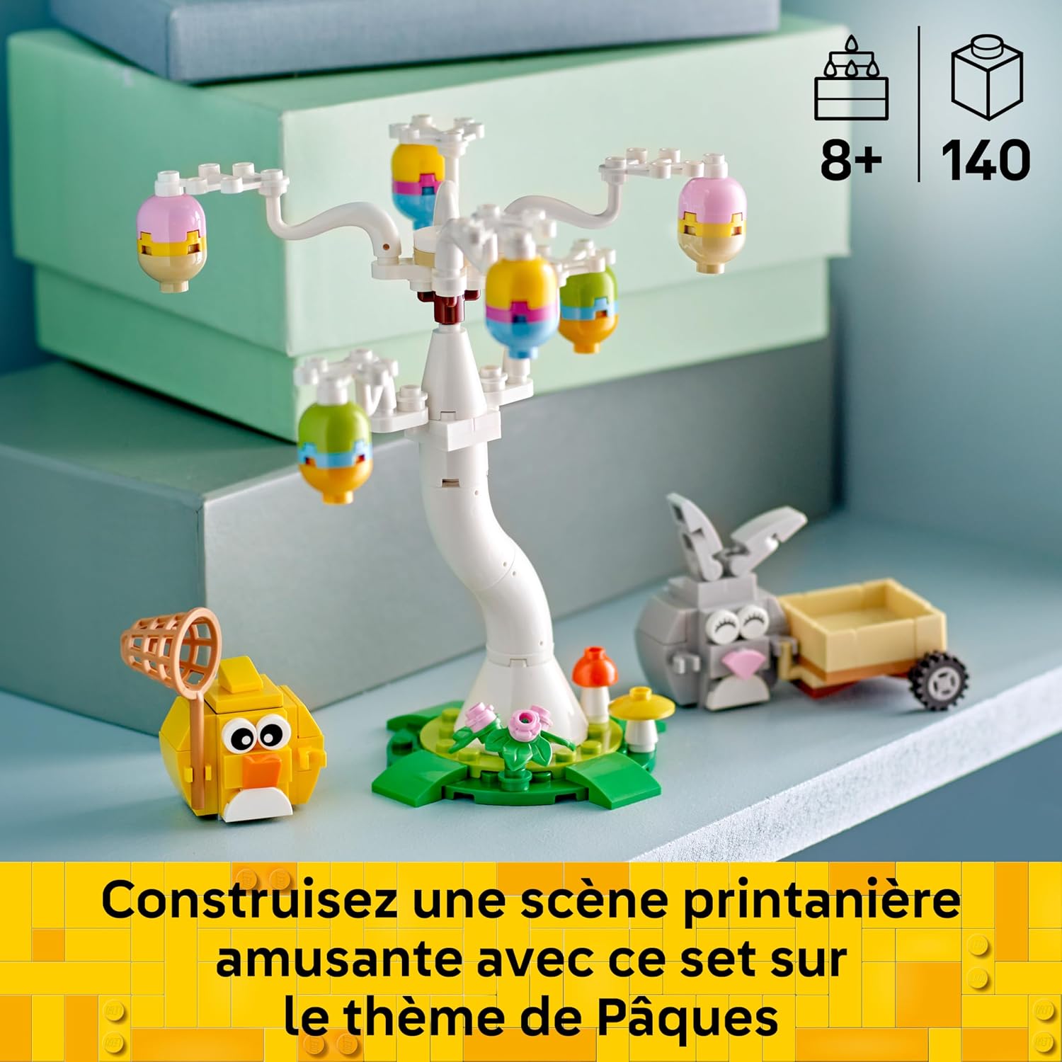 Thumbnail 2 de LEGO Le Lapin de Pâques et la Chasse aux Œufs (40808) – Kit créatif sur le thème de Pâques
