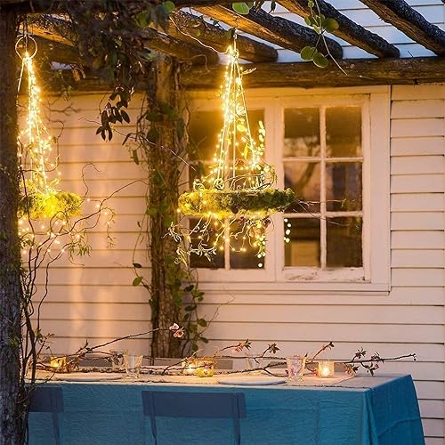 Detalle 2 de Lezonic Solar String Lights, 2-Pack: 240 LED, 80ft of Outdoor Ambience