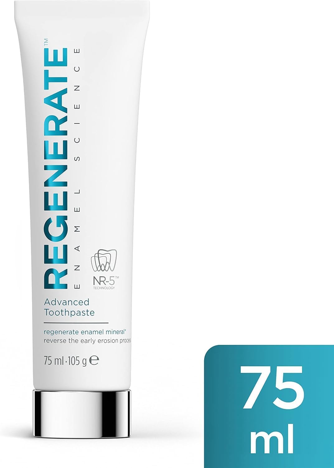 Detalle de Regenerate Dentifricio Avanzato NR-5 per Rigenerare lo Smalto Dentale, 75 ml