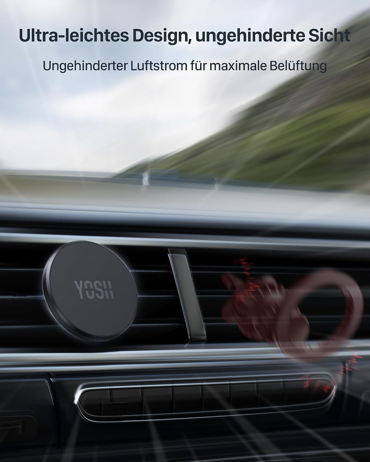 Thumbnail 5 de YOSH Handyhalterung Auto Magnet Lüftung 40mm