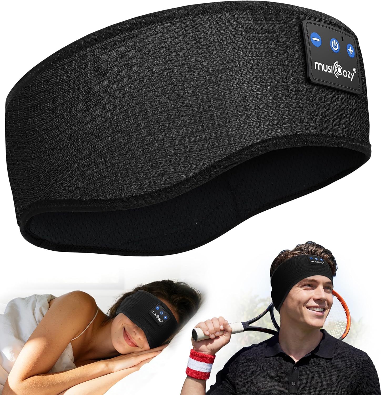 Detalle de MUSICOZY Sleep Headphones headband for sleeping