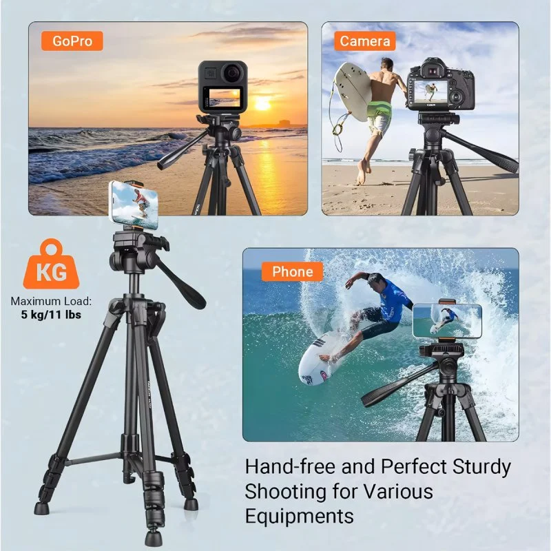Thumbnail 1 de Klack Trípode 48–150 cm 360º para cámara y móvil, carga 5 kg