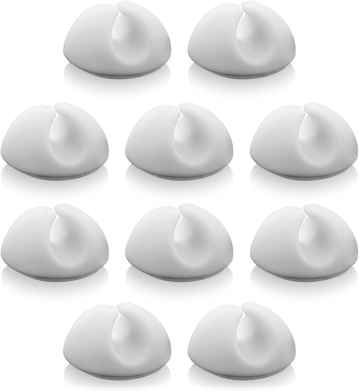 Thumbnail 6 de deleyCON 5x Kabelbinder Kabelhalter – Kabelmanagement, selbstklebend, Für Kabel bis 8 mm, Weiß