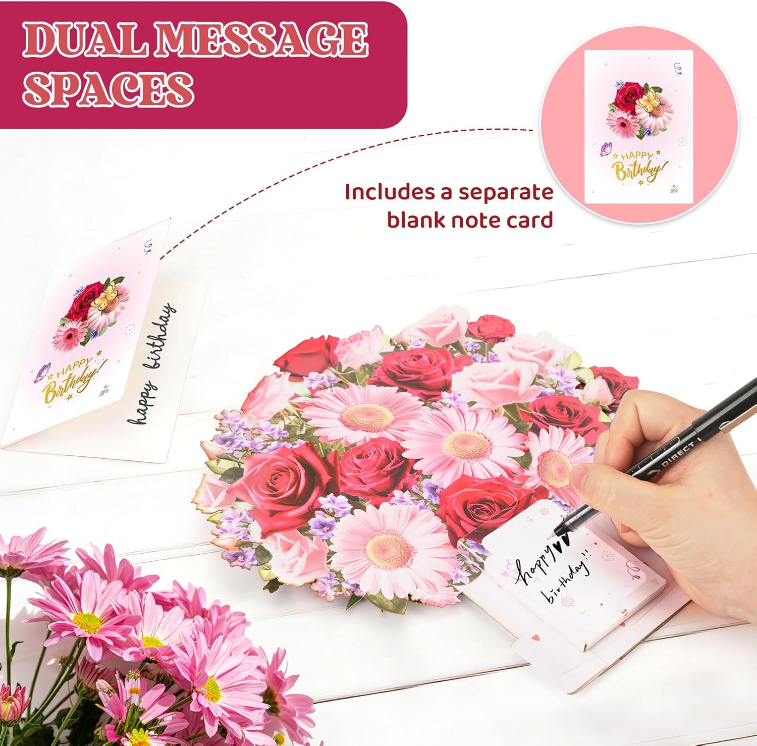 Thumbnail 5 de Musical Birthday Cards 3D bouquet with lights