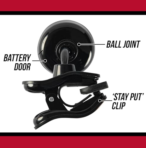 Detalle de Snark SN99X Super Tight All-Instrument Clip-On Tuner (Black) with 360° Rotating Display