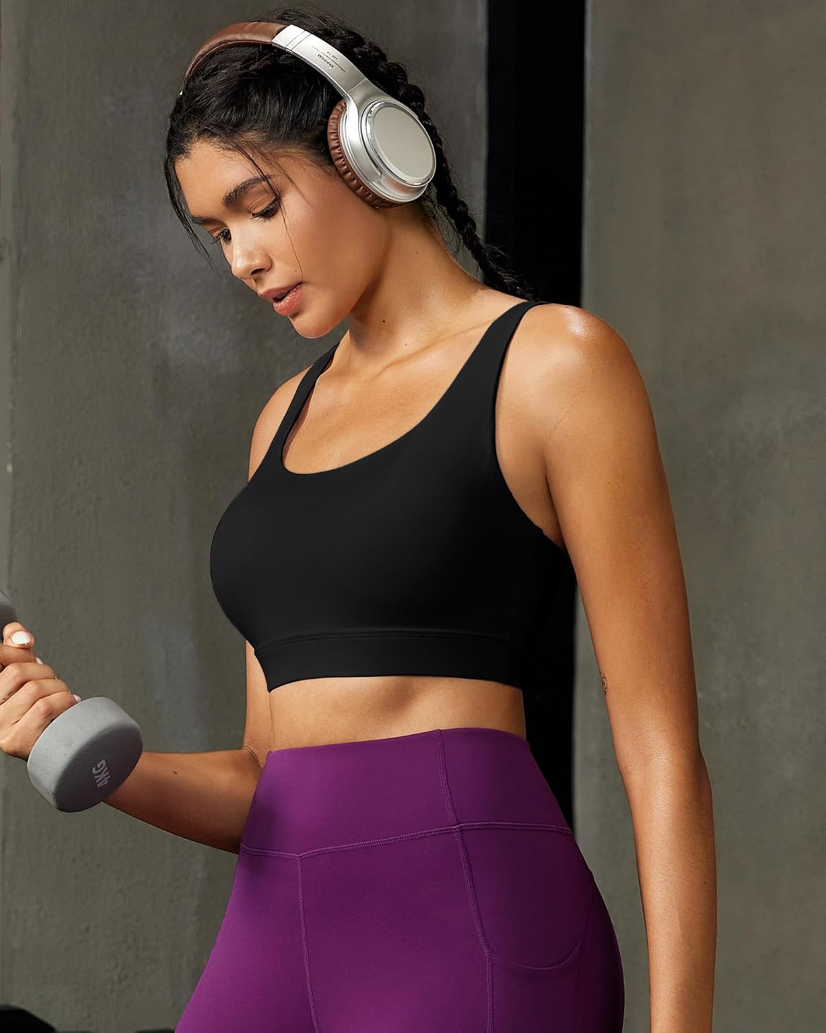 Detalle 1 de RUNNING GIRL WX2667 Sports Bra, Racerback, Four-Way Stretch, Removable Cups