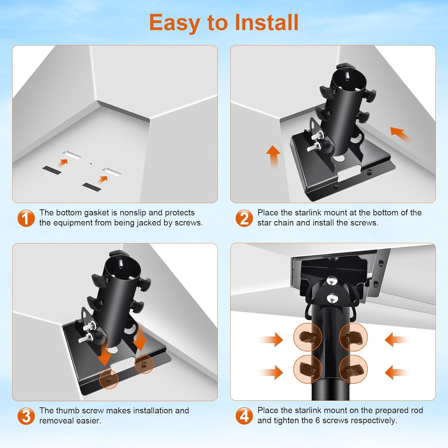 Thumbnail 5 de Starlink Gen 3 Tubular Adapter for 28–54mm Poles