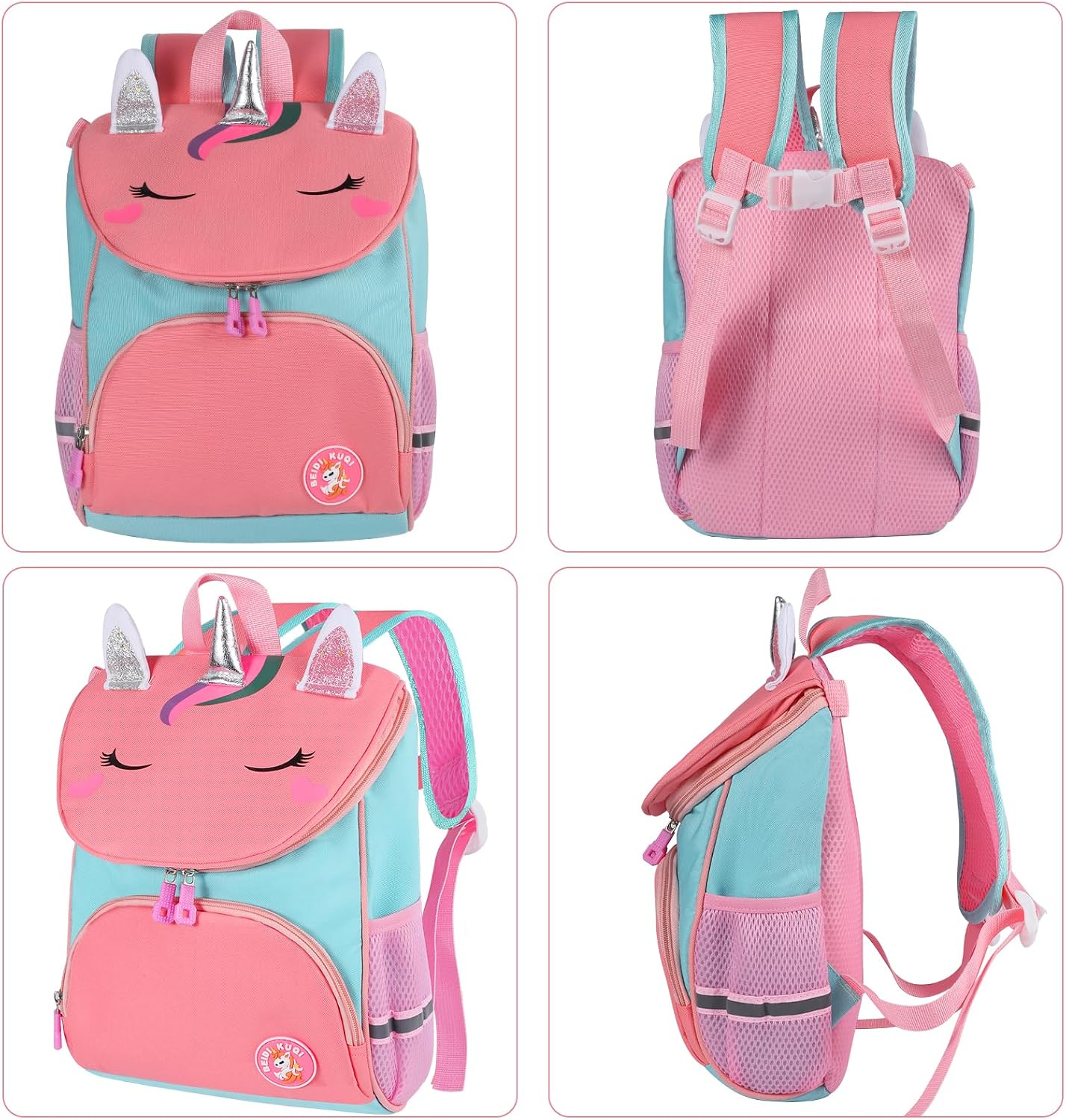 Detalle de Yafe Kids backpack for girls, 3 to 6
