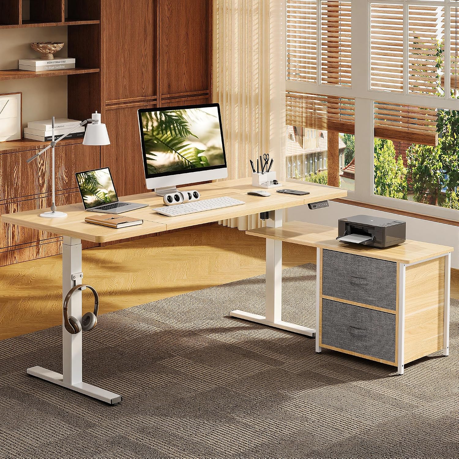 Detalle de FLEXISPOT L-Shaped Standing Desk 63 x 28