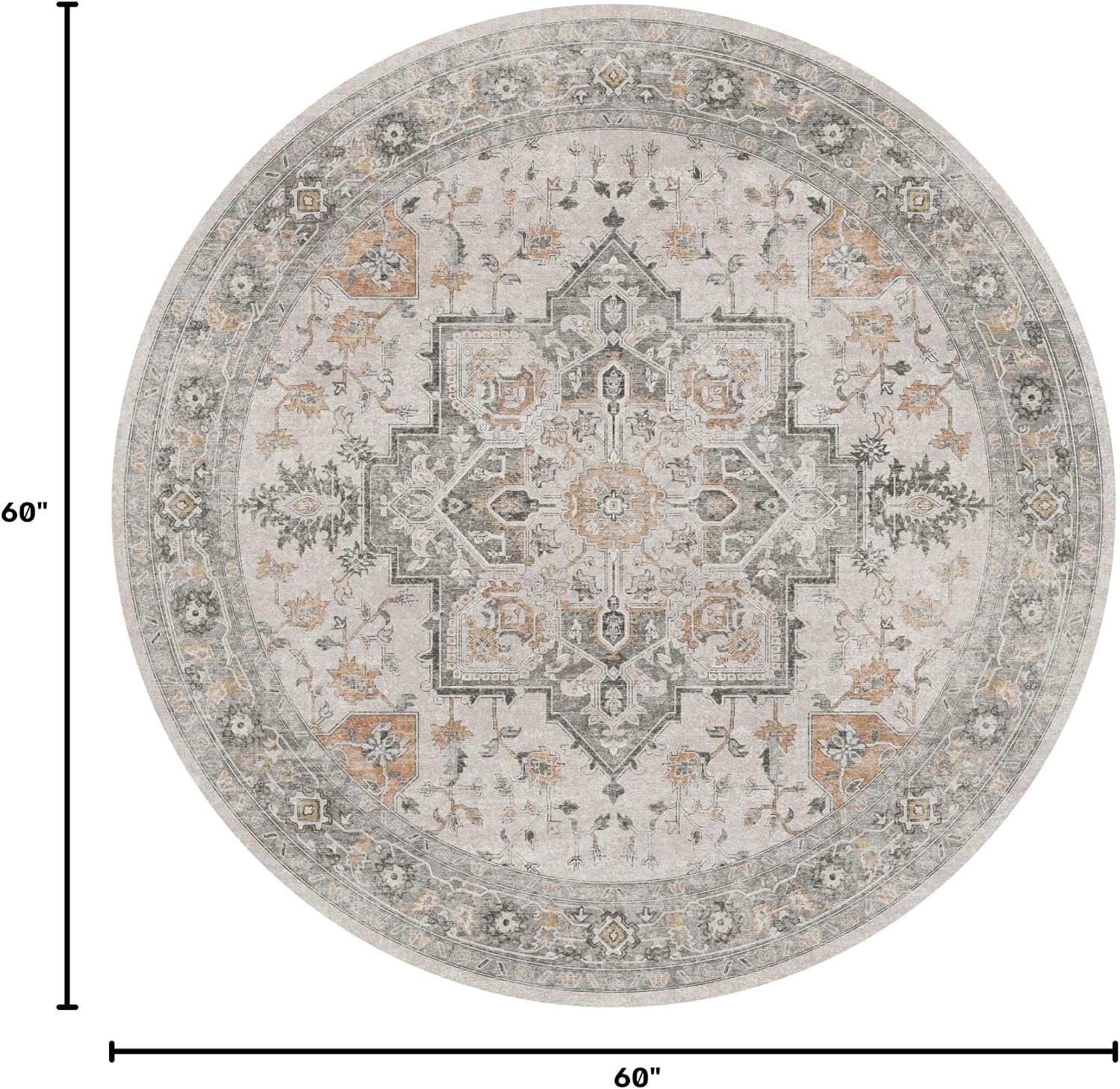 Thumbnail 1 de GENIMO 5FT Round Area Rug