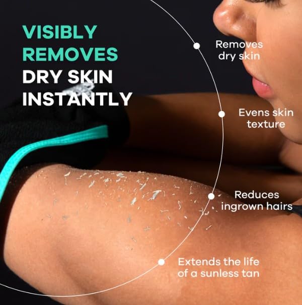 Detalle de Dermasuri Deep Exfoliating Glove: Korean Exfoliating Mitt & Body Scrubber
