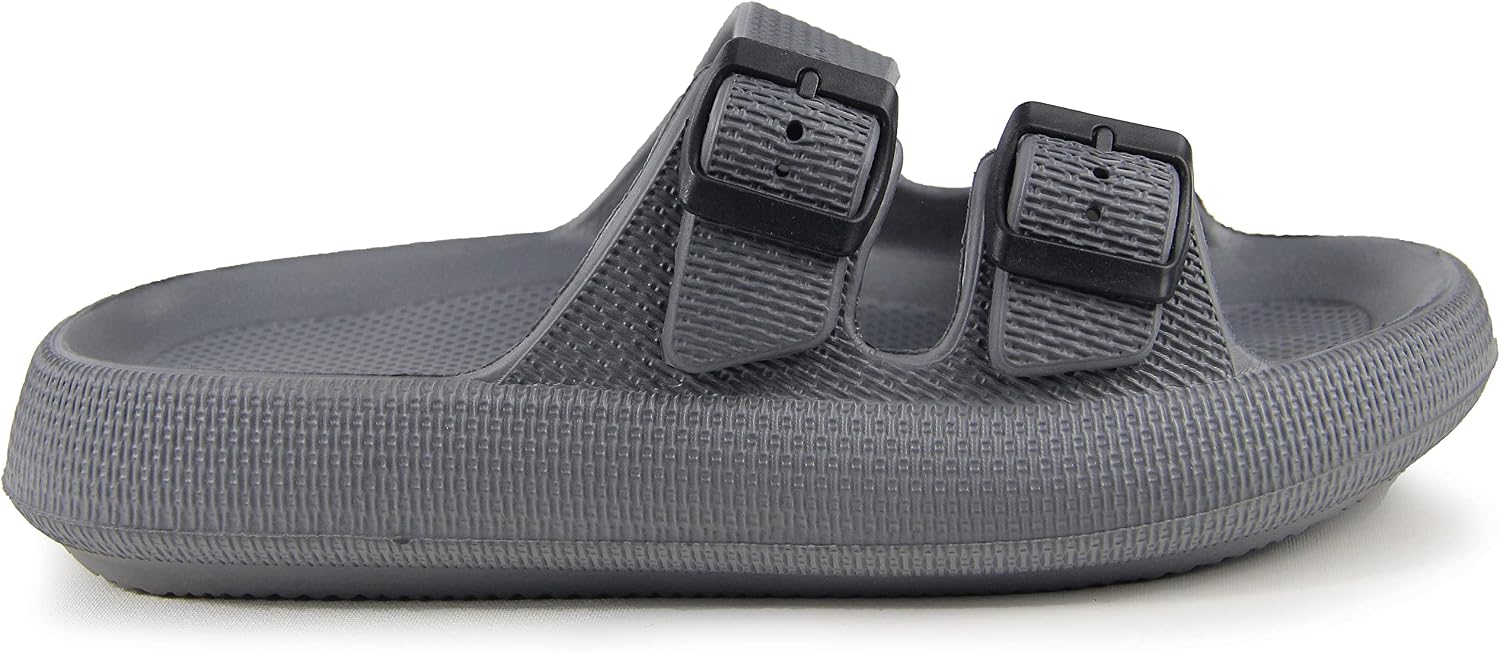 Detalle de BenSorts Pillow Slide Sandals with Adjustable Buckles and 1.57-inch Sole
