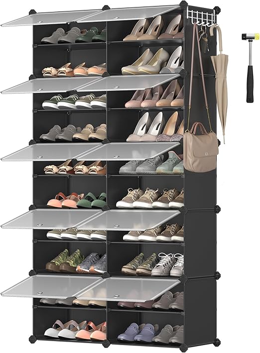 Detalle de SONGMICS Zapatero Modular Ajustable de 10 Compartimentos
