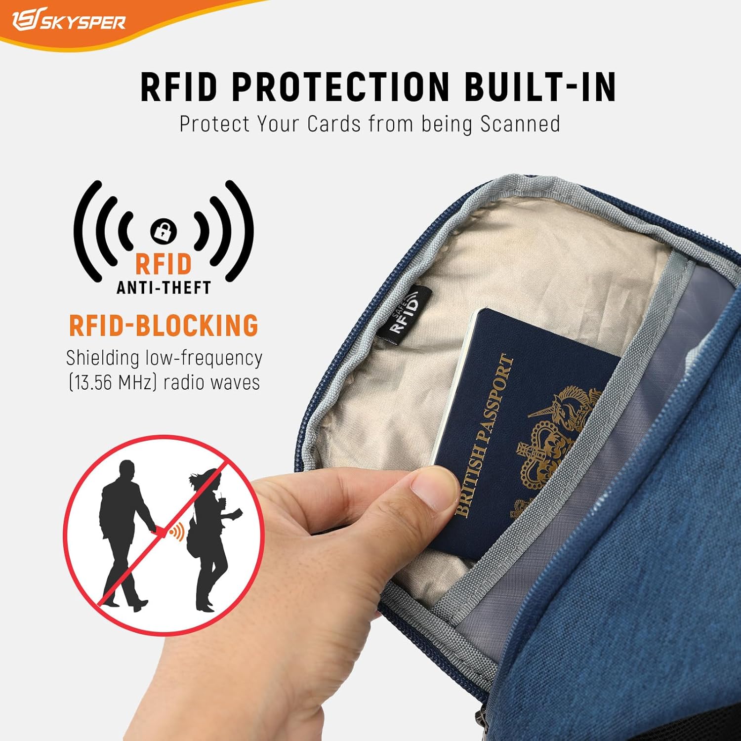 Thumbnail 2 de SKYSPER Sling Bag anti‑theft crossbody RFID lightweight travel bag