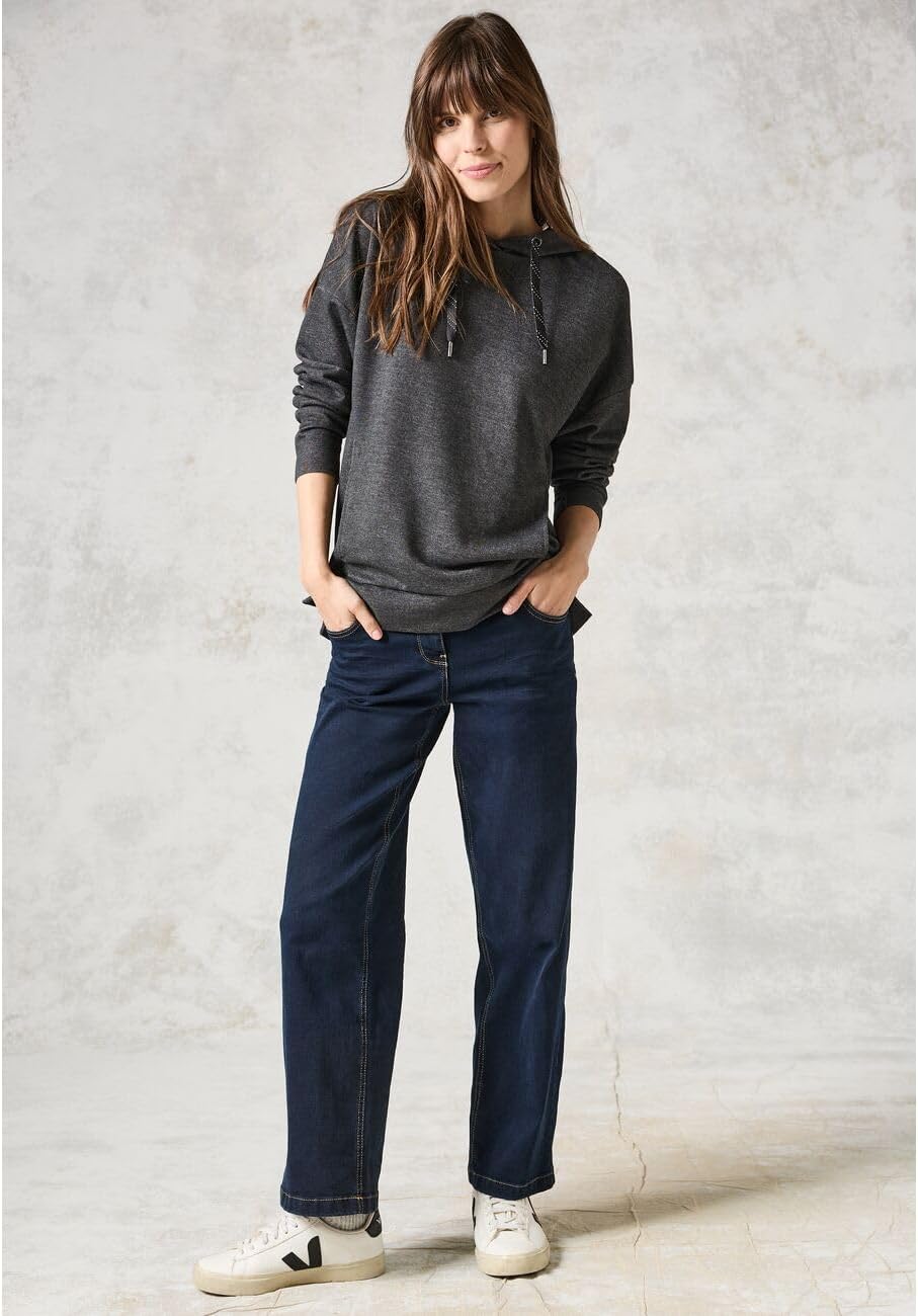 Thumbnail 2 de Cecil Damen Sweatshirt mit Kapuze – lässiger Hoodie-Pullover mit Tunnelzug und seitlichen Details