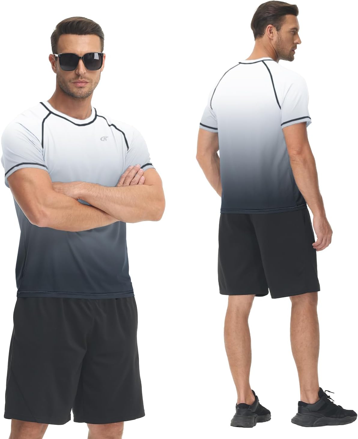 Detalle de Huayuzh Rashguard Herren UV Shirt 🏊