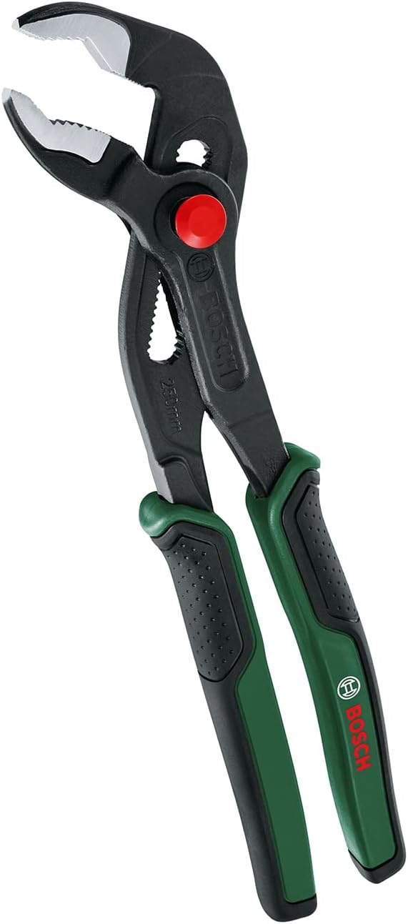 Detalle de Bosch 1600A032V9 ウォーターポンププライヤー 250mm・最大46mm・26段階調節