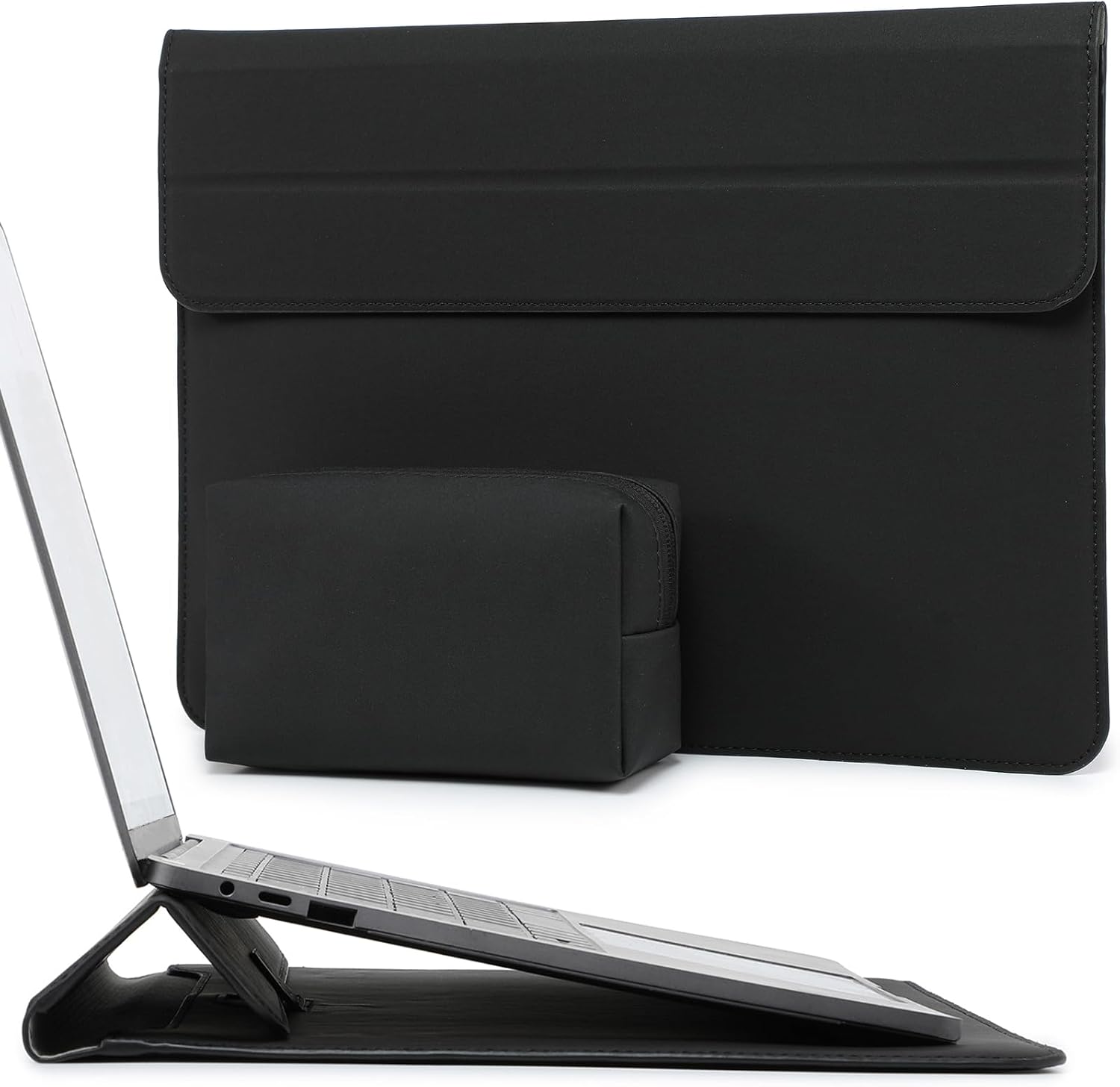 Detalle de HYZUO 13 Inch laptop sleeve with stand
