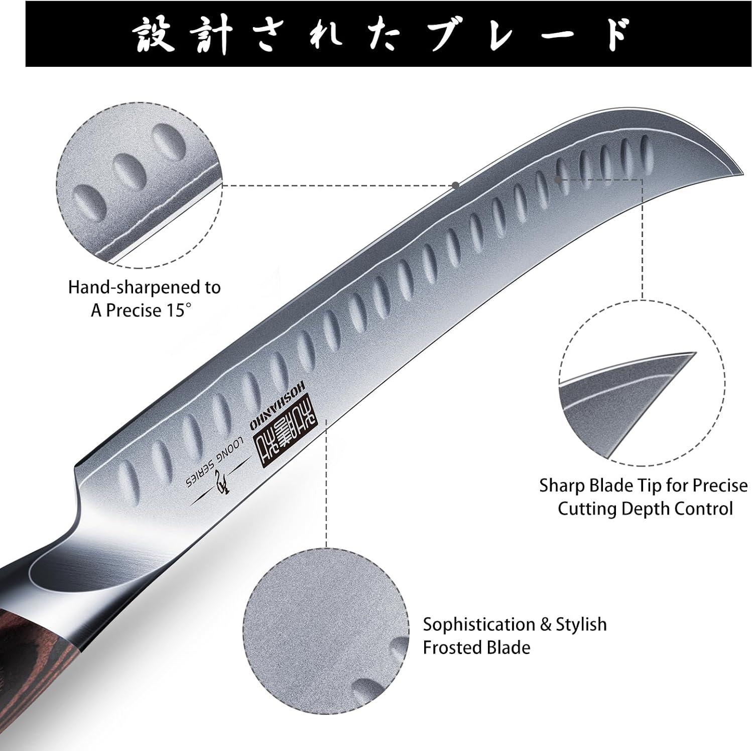 Detalle de HOSHANHO Carving Knife, 12-Inch