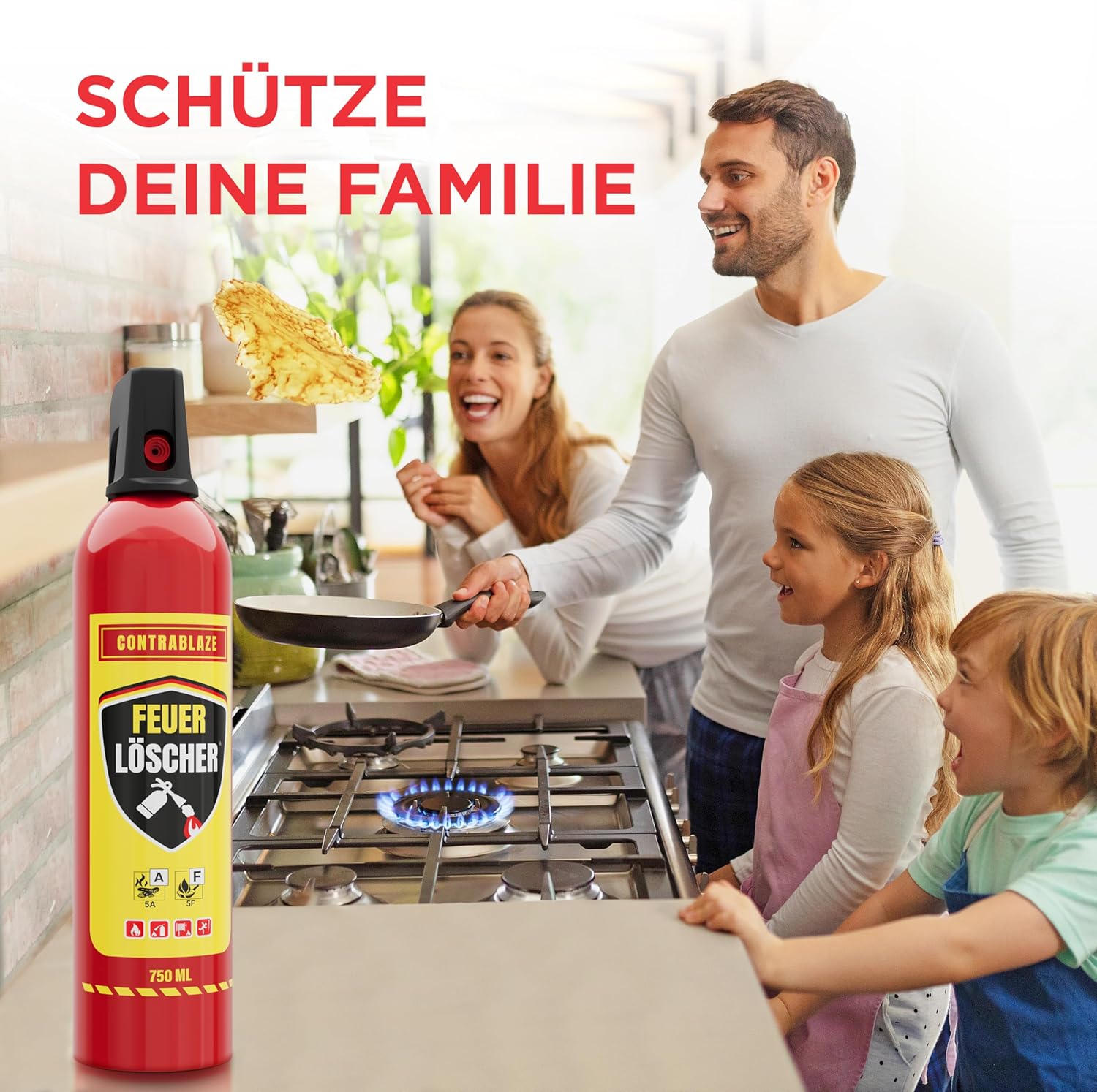 Thumbnail 5 de CONTRABLAZE Feuerlöschspray 750 ml – Mini-Löschspray für Haushalt, Küche und Fettbrände