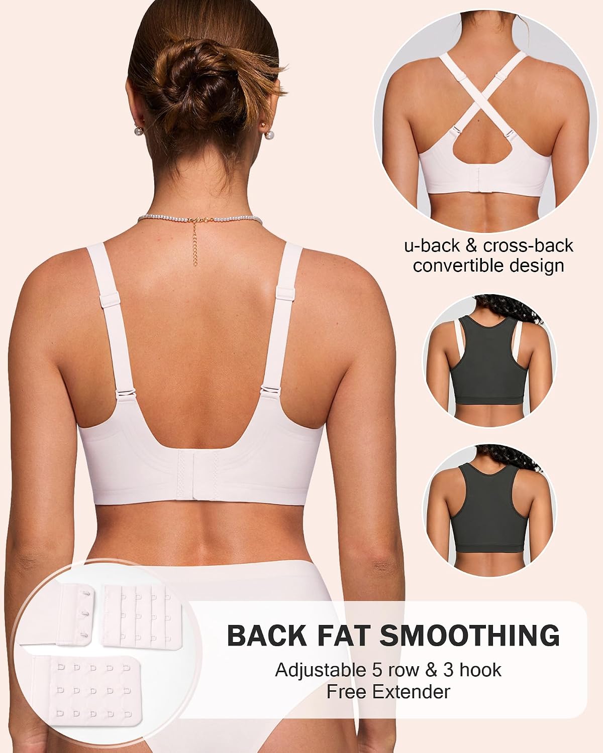 Detalle 1 de HORISUN Wireless Full-Coverage Bra