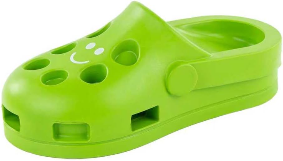 Detalle de Fuzzl Clog Treat Toy for Dogs – Natural Rubber Interactive Treat Feeder (Green)