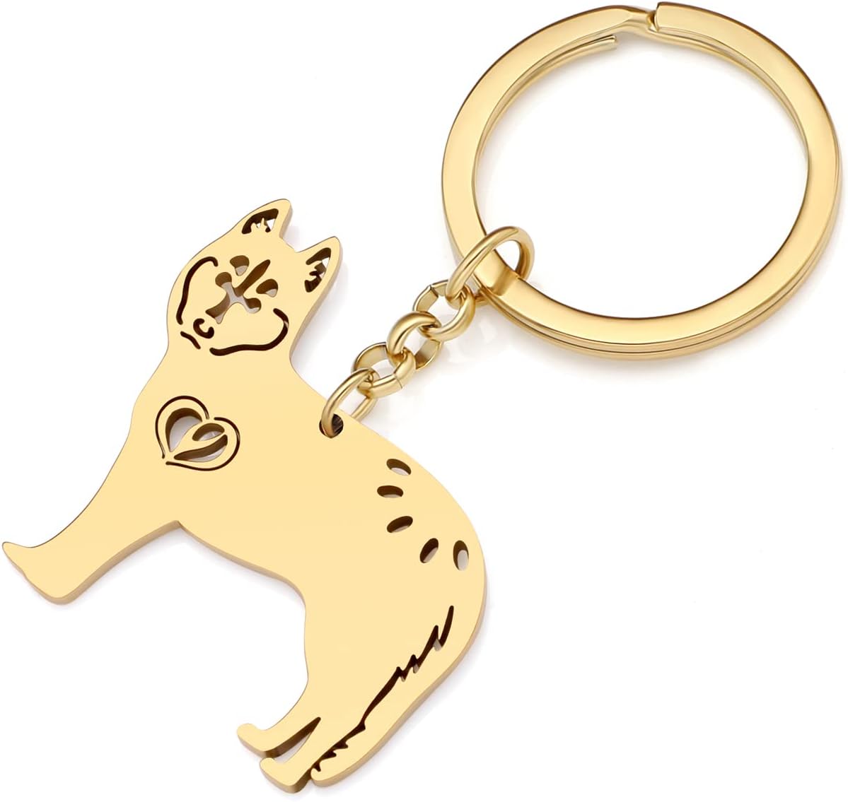RAIDIN dog keychain, 13.1g stainless