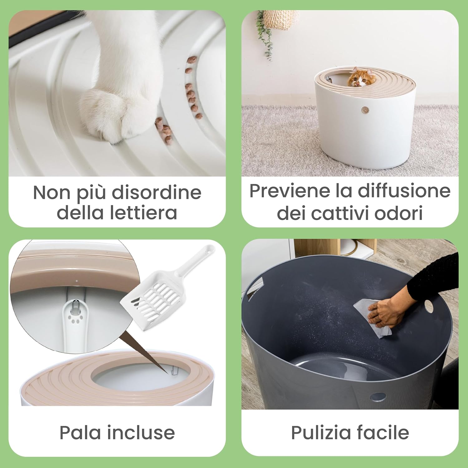 Detalle de Iris Ohyama PUNT-530 lettiera per gatti 7 kg 🐱