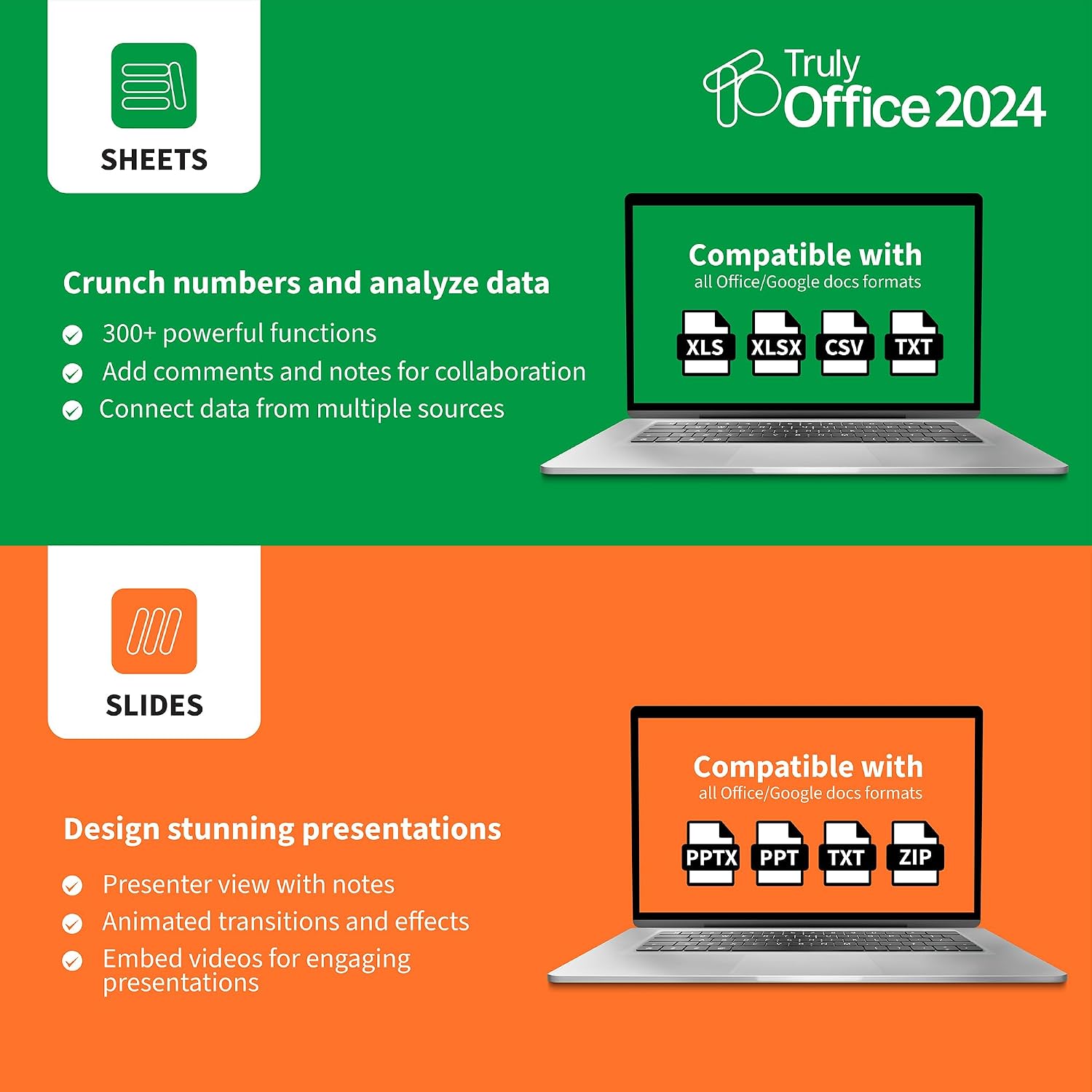 Detalle de TrulyOffice 2024 Family Lifetime License for Windows (4-in-1) – 5 Users, 5 Activation, 4 Apps