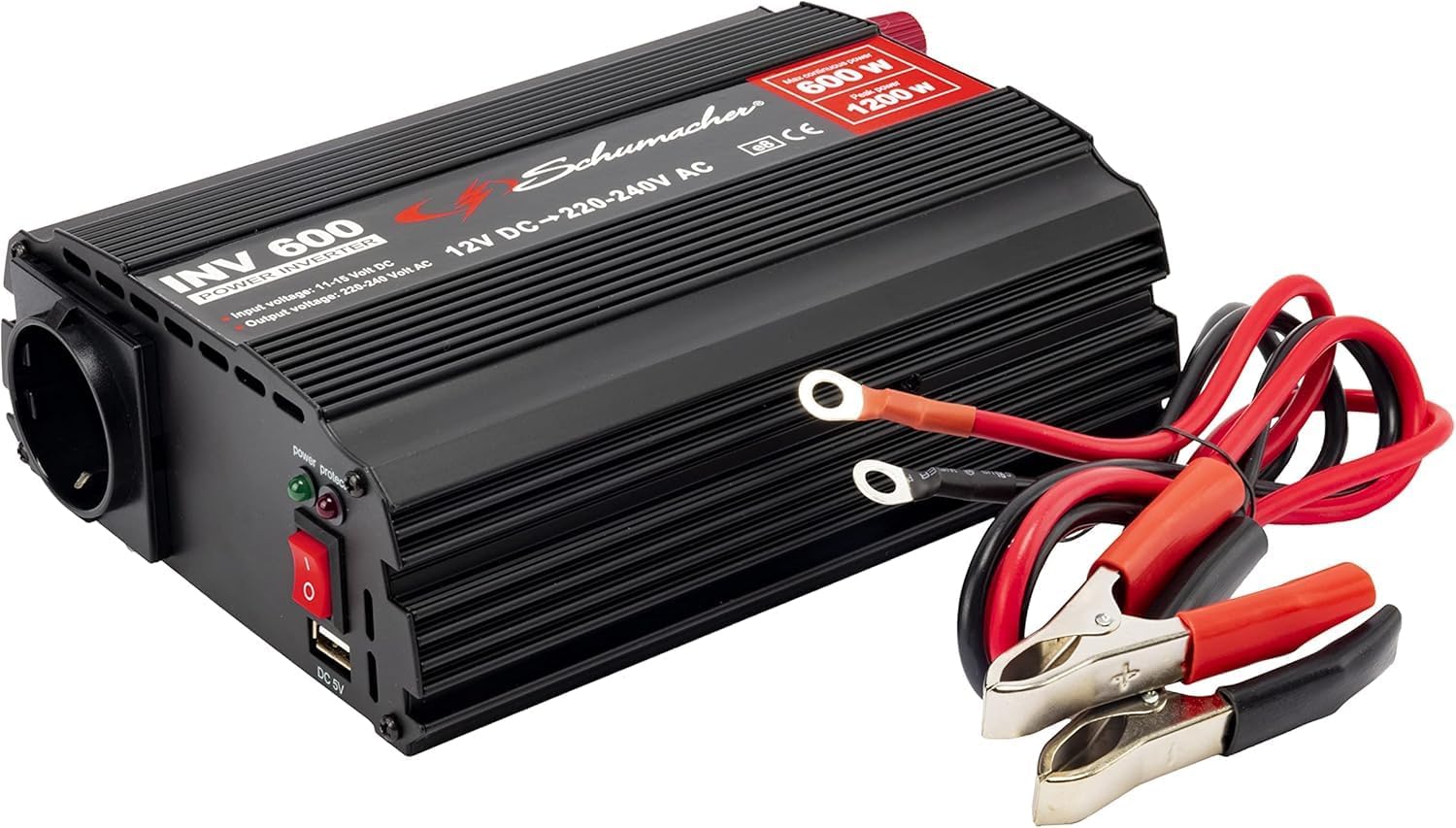 Thumbnail 6 de Schumacher Electric INV600 – przetwornica 12 V na 230 V, 600 W ciągłej mocy