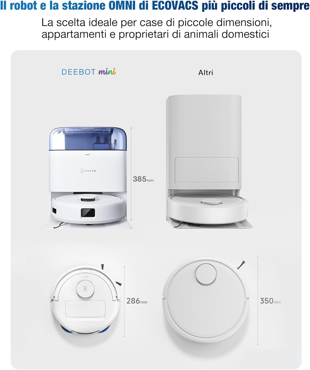Thumbnail 1 de ECOVACS DEEBOT MINI con funzione lavapavimenti e stazione OMNI Mini