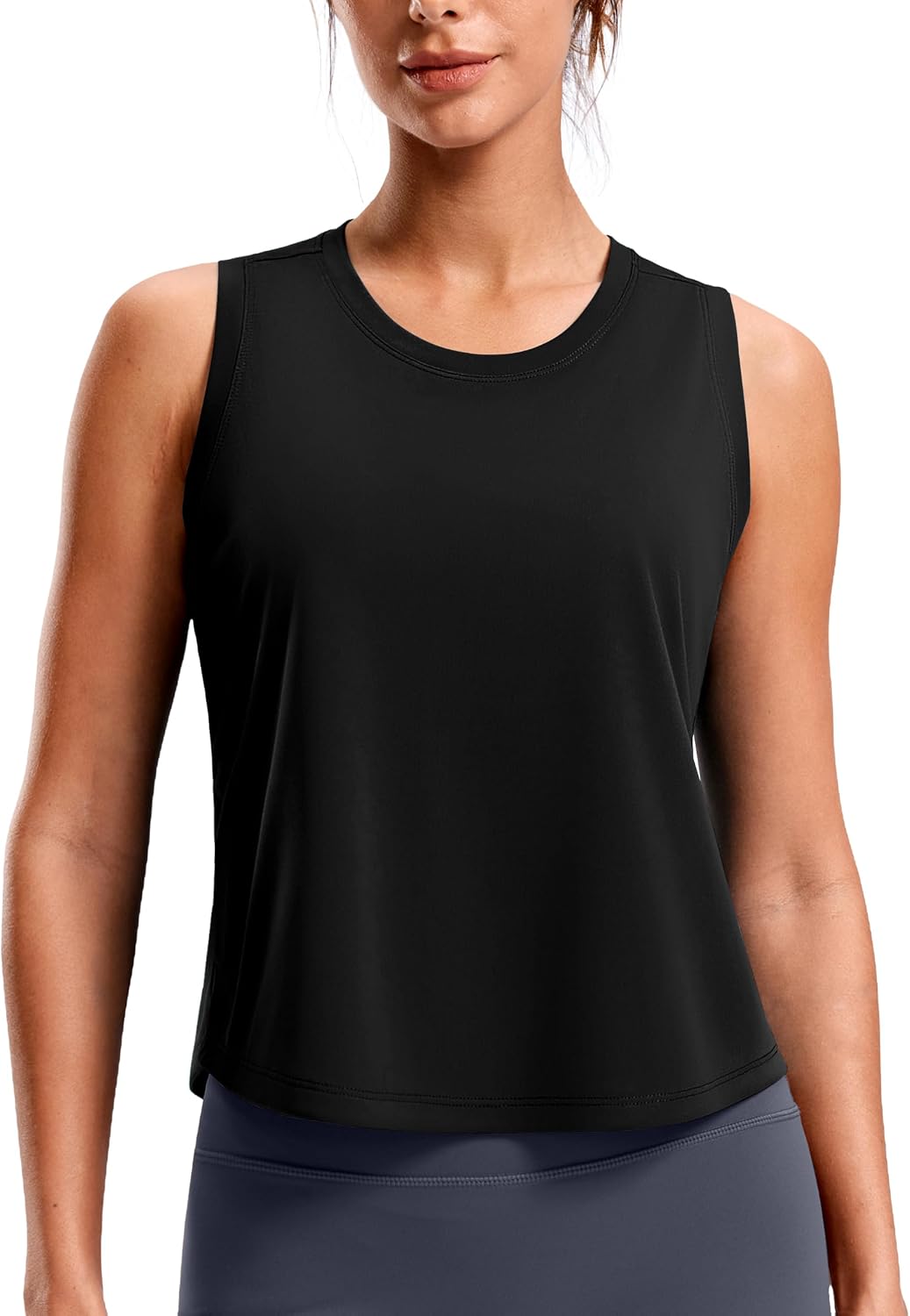 Detalle de SANTINY Cropped Workout Tank Top, Racerback