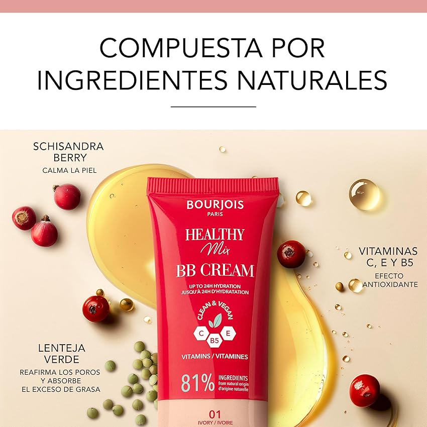 Thumbnail 5 de Bourjois Healthy Mix BB Cream 02 Vanilla — 30 ml