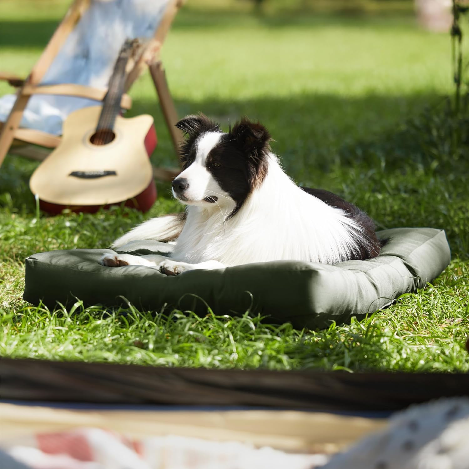 Thumbnail 6 de Bedsure Washable Large Dog Bed 91x68x9cm – Flat Mattress with Oxford Fabric (Green)
