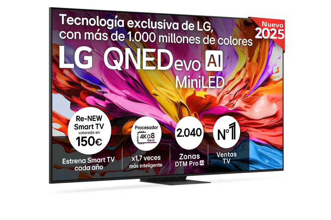 Detalle de LG QNED evo AI QNED86 de 100 pulgadas: análisis práctico para decidir si merece la pena