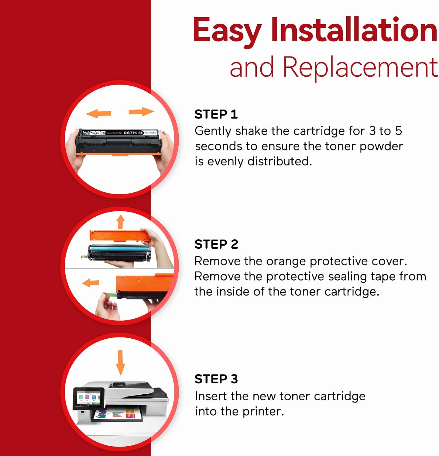 Detalle 2 de Valinkso Compatible Toner Cartridge Set 4-Pack