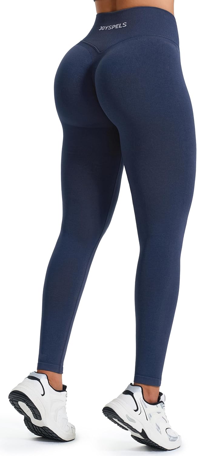 Thumbnail 3 de JOYSPELS Seamless Gym Leggings for Women – High Waisted Ruched Scrunch Bum Activewear