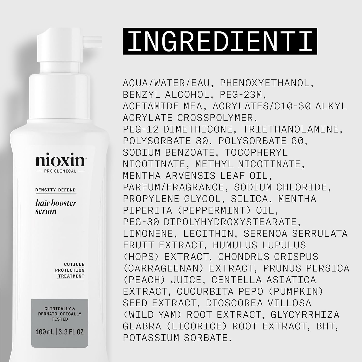 Thumbnail 6 de Nioxin Hair Booster Serum con olio di menta piperita (100 ml) – trattamento protettivo senza risciacquo per capelli ad assottigliamento avanzato
