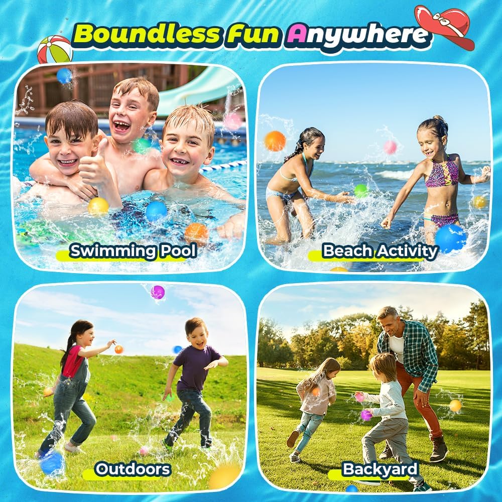 Thumbnail 4 de Reusable Water Balloons 12-Pack 1000+ Uses