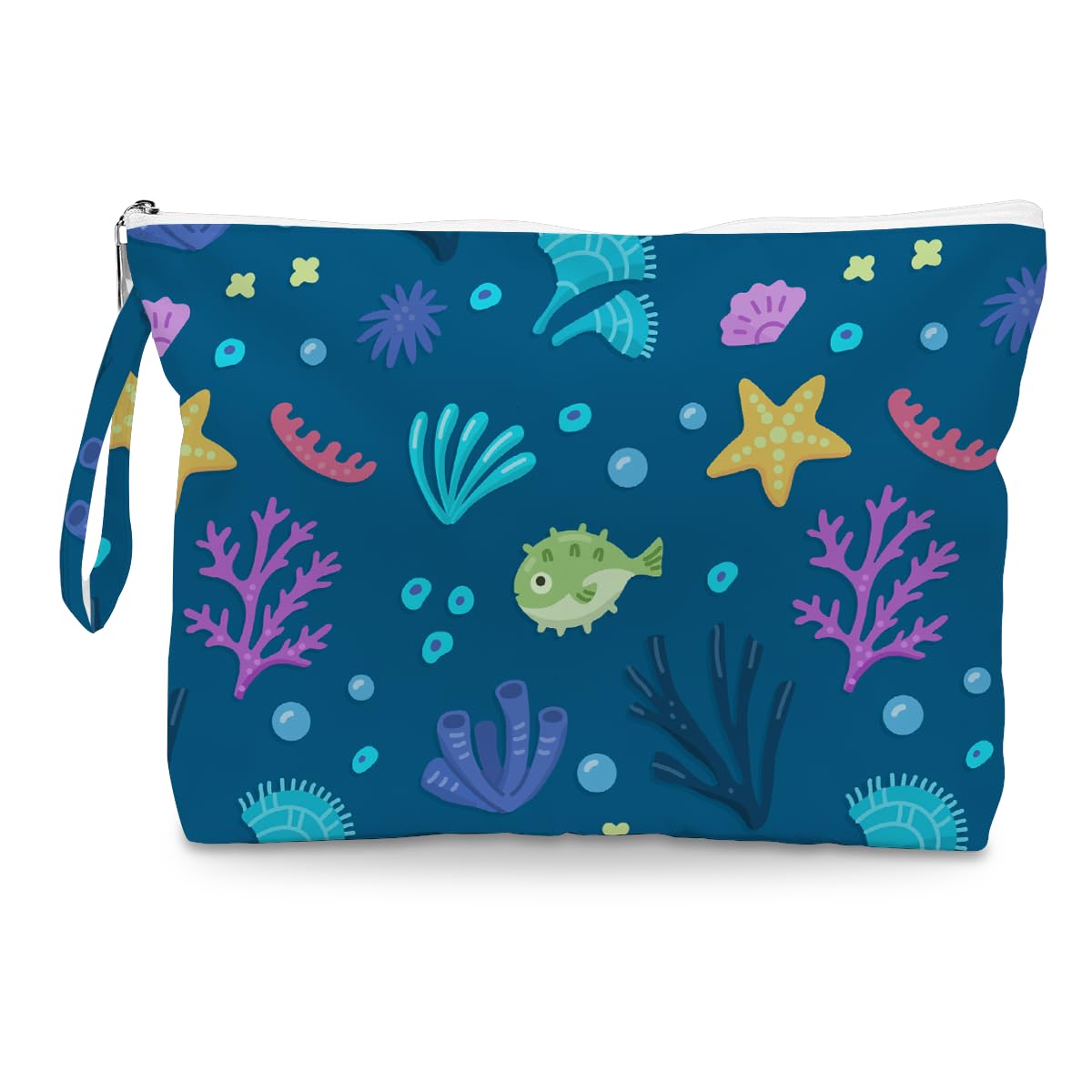 Thumbnail 6 de Fokongna Wet Bag Travel Makeup Bag for Swimwear, Diapers, and More — Waterproof, Wide 11.8 x 8.66 x 2 in