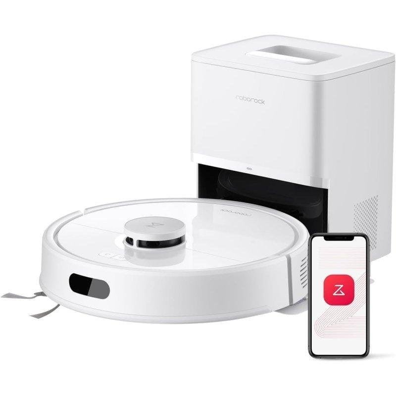 Detalle de Roborock Q7L5+: robot aspirador con autovaciado y 8000 Pa para hogares ocupados