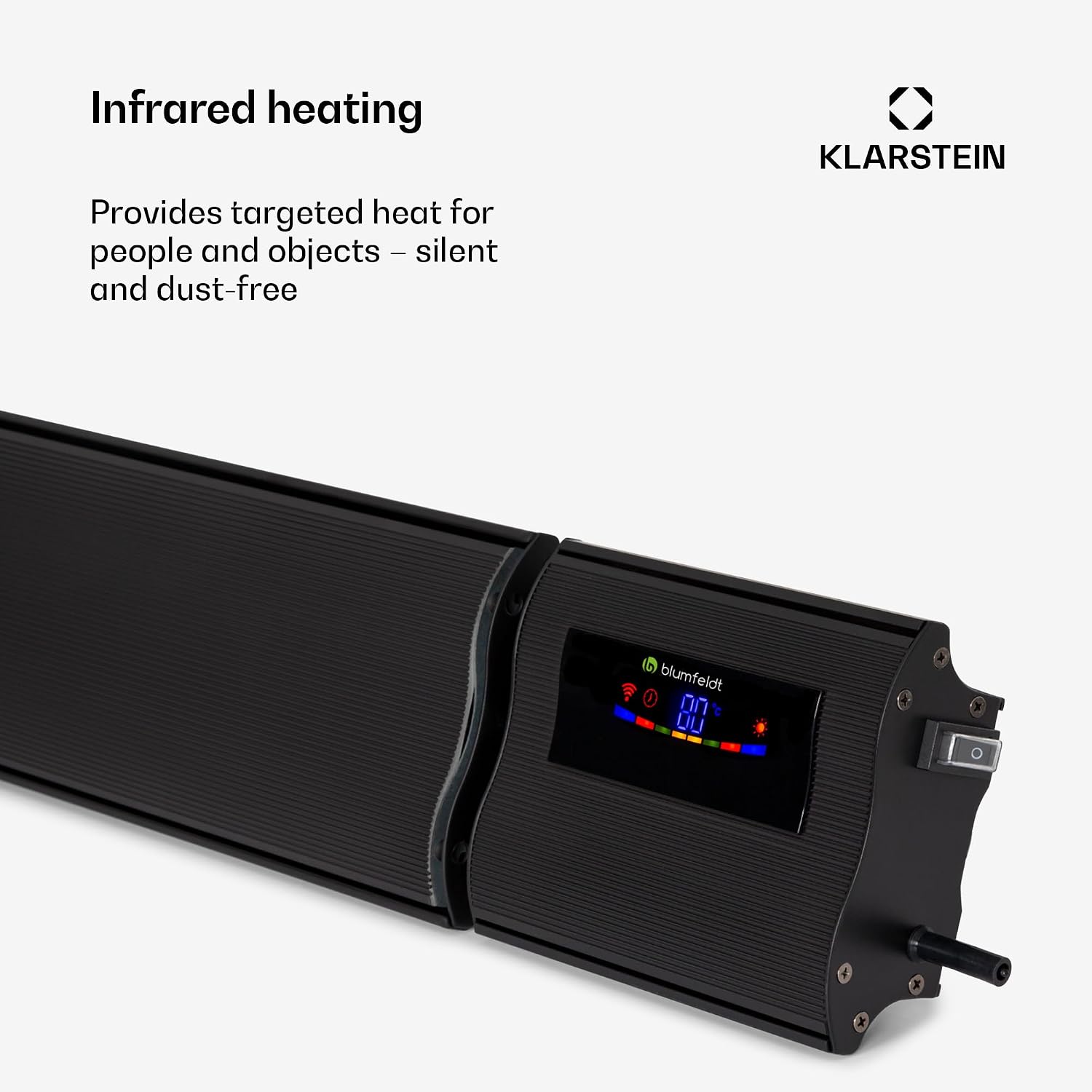 Detalle 1 de Klarstein Cosmic Beam Smart 24 infraroodverwarming, 2400 W, wifi en thermostaat