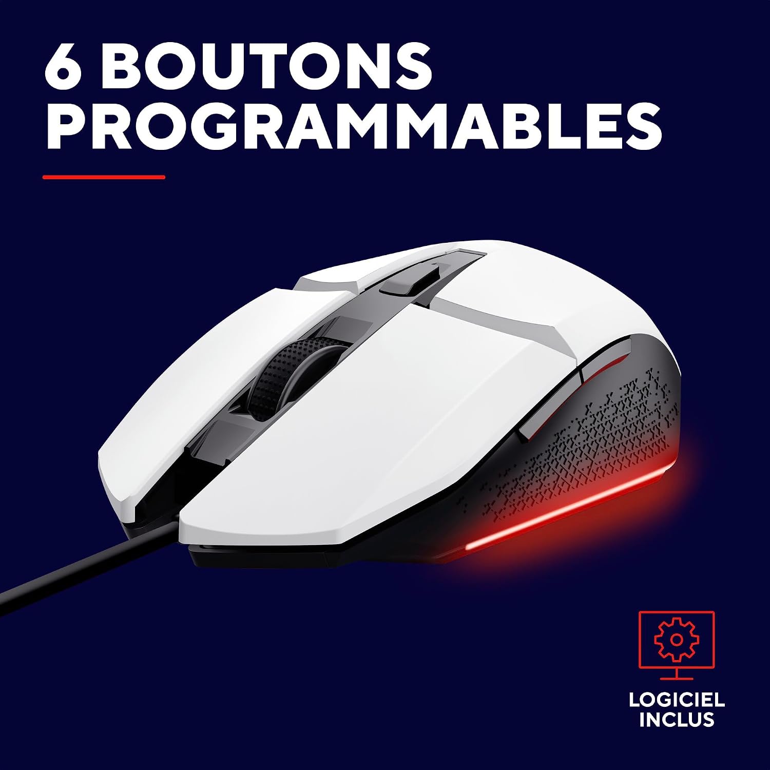 Detalle de GXTrust 1109W Vylax souris gamer 6400 DPI
