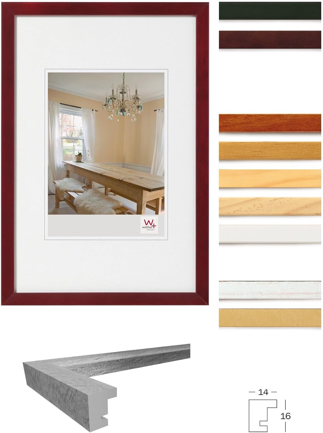 Thumbnail 1 de Walther Design Marco de Fotos Blanco Polar 20x20 cm 📸