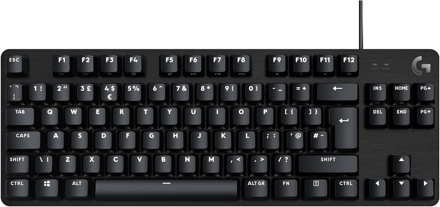 Detalle de Logitech G G413 TKL SE mechanical gaming keyboard (tenkeyless, tactile switches) – QWERTY UK layout, black