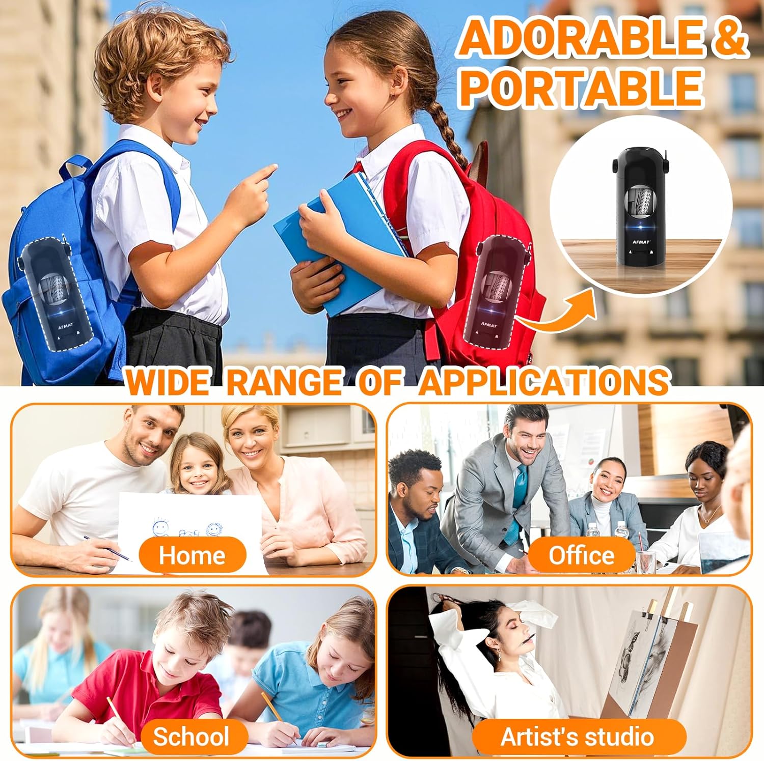 Thumbnail 5 de AFMAT PSX5 Elektrischer Anspitzer 7–11,5 mm ✏️