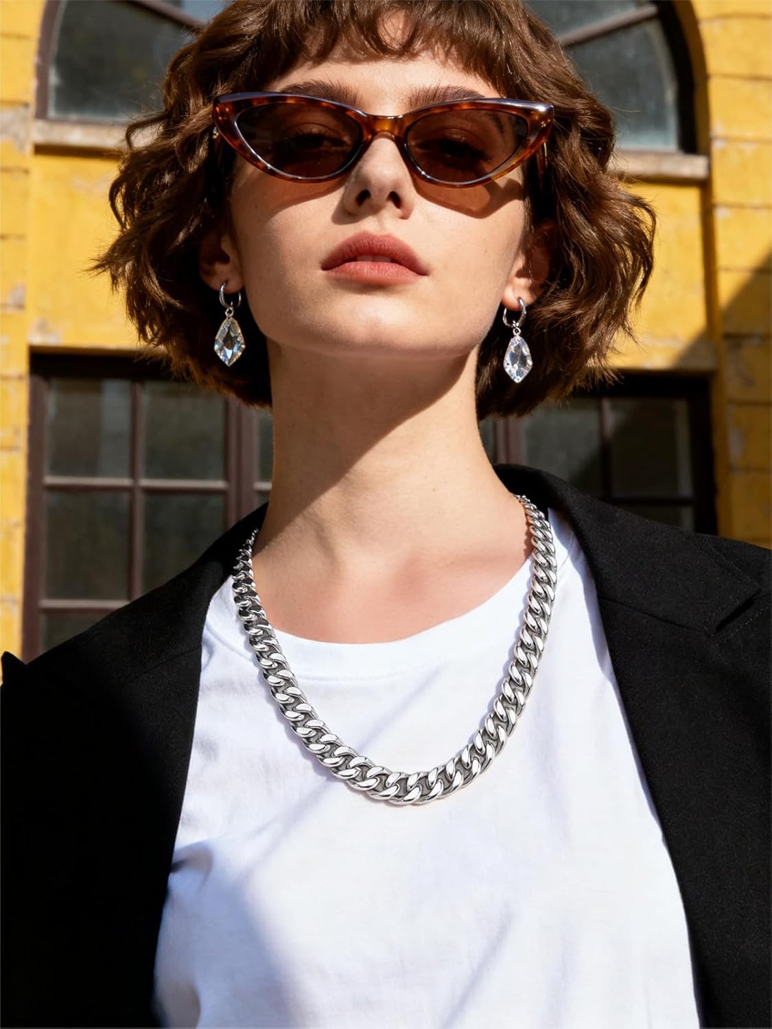 Thumbnail 2 de ChainsHouse Collana uomo in acciaio a catena cubana spessa 5–12 mm, lunghezze 46–76 cm